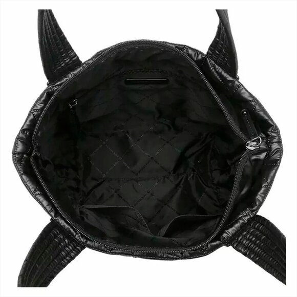 S Michael Kors Winnie Quilted Nylon Black Large Tote 35T1TW4T3C $398 Retail - Picture 8 of 11